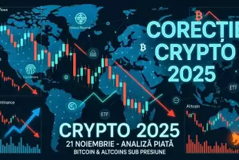 Corecție Crypto 21 Noiembrie 2025: Bitcoin și Altcoins sub Presiune